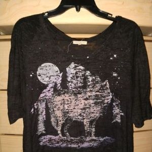 Werewolf Moonlight Top - half sleeves - sz M